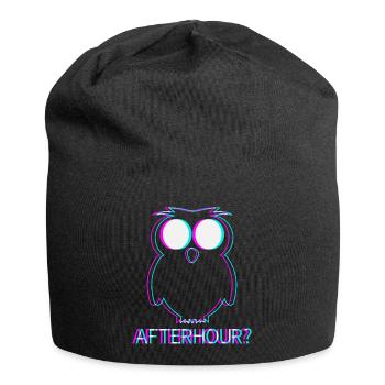 Afterhour Techno Raver Electro Rave Musik Club - Jersey-Beanie - Schwarz - Vorne