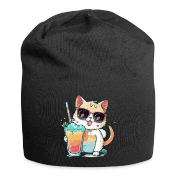 A cat lover's dream - Jersey Beanie - black - Front