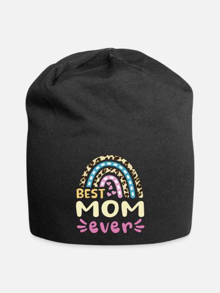 Best Mom ever -beste Mutter design - Jersey-Beanie - Schwarz