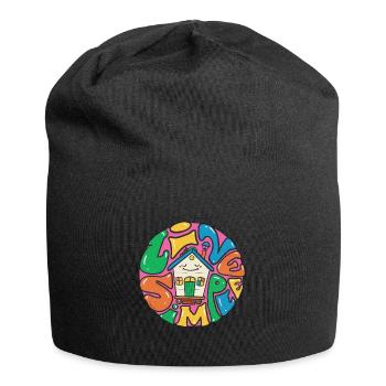live simple tiny house - Jersey Beanie - black - Front
