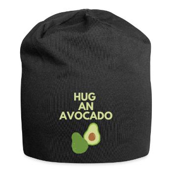 HUG AN AVOCADO - Jersey Beanie - black - Front