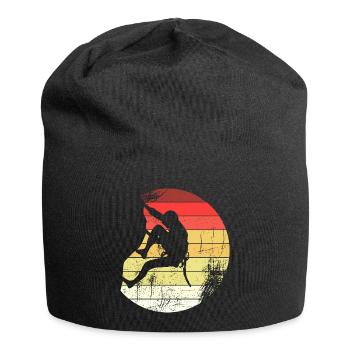 Escalade gratuite Geocaching Bloc Rock Face - Bonnet en jersey - noir - Devant