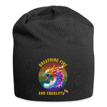 Gay pride - Breathing fire and equality - Jersey Beanie - black - Front