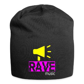 Musique rave - Bonnet en jersey - noir - Devant