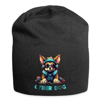 Conception de cyber-chiens - Bonnet en jersey - noir - Devant