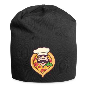 Slice of Heaven Der Traum eines Pizzaliebhabers - Jersey-Beanie - Schwarz - Vorne