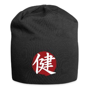 Kanji santé - Bonnet en jersey - noir - Devant