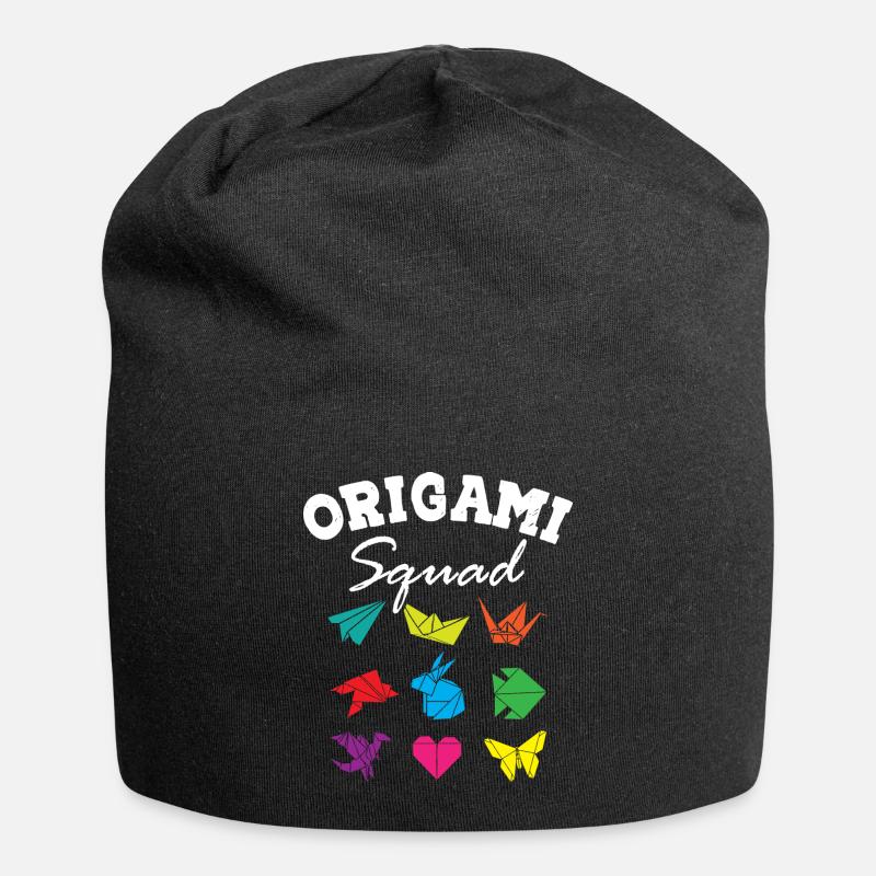 Escouade d’origami - Bonnet en jersey - noir