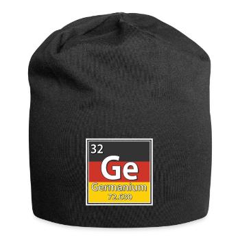 Periodensystem der Germanium-Elemente - Jersey-Beanie - Schwarz - Vorne
