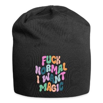Fuck Normal I want Magic - Jersey-Beanie - Schwarz - Vorne
