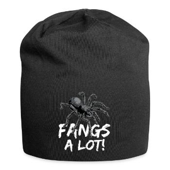 Tarantula Haustier Spinne Tarantulas Spinnen Tiere - Jersey-Beanie - Schwarz - Vorne