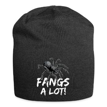 Tarantula Haustier Spinne Tarantulas Spinnen Tiere - Jersey-Beanie - Anthrazit - Vorne