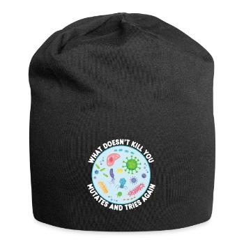 What Doesn't Kill You Mutates Funny Biology - Jersey Beanie - black - Front