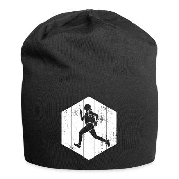 Runner Girl - Jersey Beanie - black - Front
