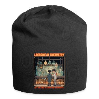 Leçons de chimie - Bonnet en jersey - noir - Devant