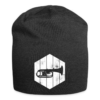Trompete Zeichnung - Jersey-Beanie - Anthrazit - Vorne