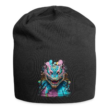 Graffiti Street Art Spray Colors Cool Artist Retro - Jersey Beanie - black - Front