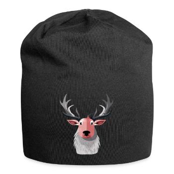 Bill the Christmas Reindeer - Jersey Beanie - black - Front