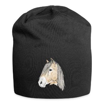 haflinger - Jersey-Beanie - Schwarz - Vorne