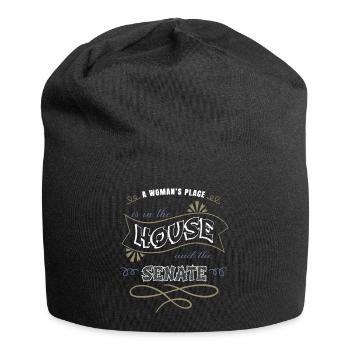 Statement Abort Greg Abbott Barber Hair Girl Women - Jersey Beanie - black - Front