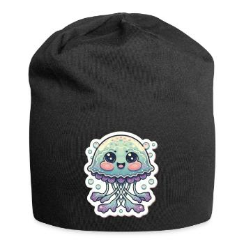 Jellyfish Lover - Jersey Beanie - black - Front