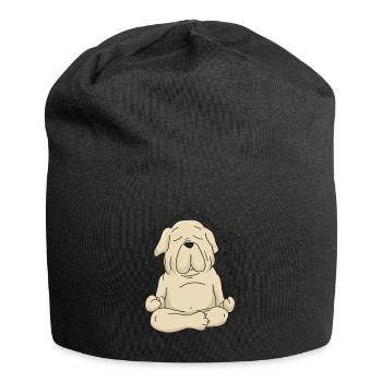 Labrador Yoga & Meditation - Jersey-Beanie - Schwarz - Vorne