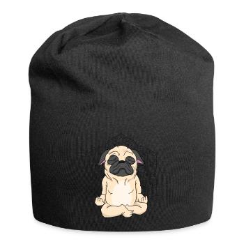 Französische Bulldogge Yoga & Meditation - Jersey-Beanie - Schwarz - Vorne