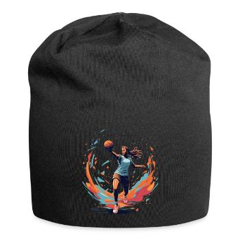 Joueur de handball streetwear Un style iconique - Bonnet en jersey - noir - Devant