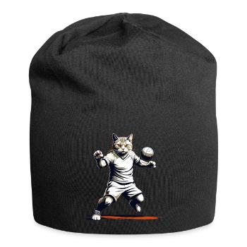 Cool Handball Cat Look Streetwear Iconique - Bonnet en jersey - noir - Devant
