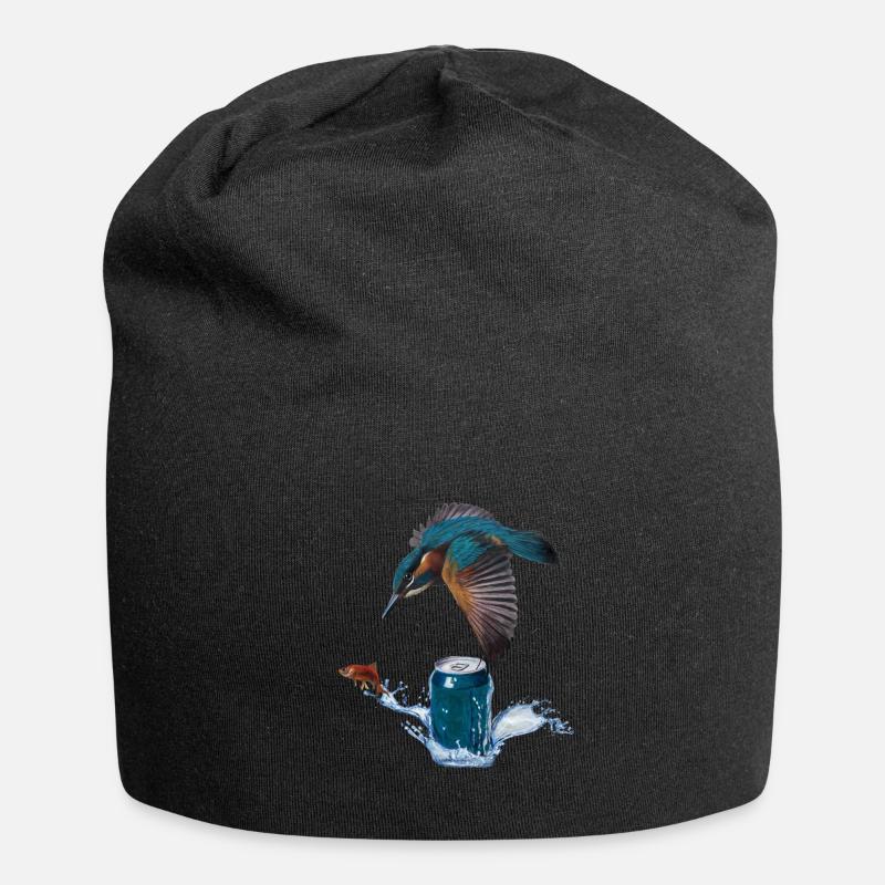 Kingfisher - Jersey Beanie - black