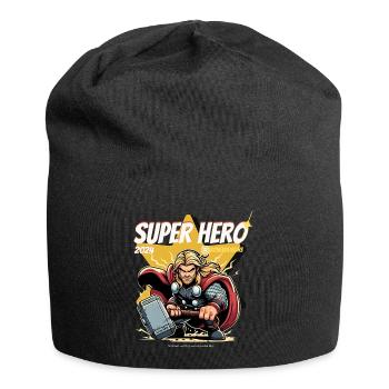 Super-héros - Bonnet en jersey - noir - Devant