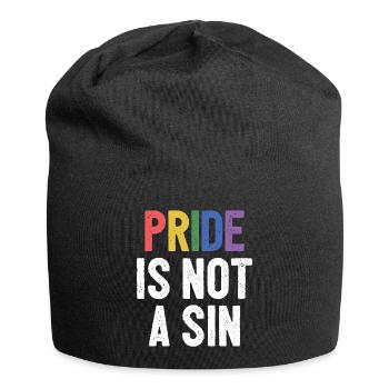 LGBTQ Pride Month - Pride is Not a Sin - Jersey Beanie - black - Front