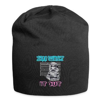 I'll wait it out - Jersey Beanie - black - Front