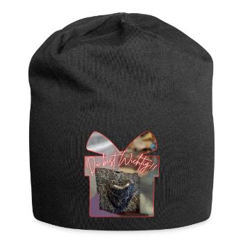Du bist Wichtig - Jersey-Beanie - Schwarz - Vorne