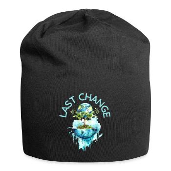 Letzte Change | Klimawandel, Erde, co2 - Jersey-Beanie - Schwarz - Vorne
