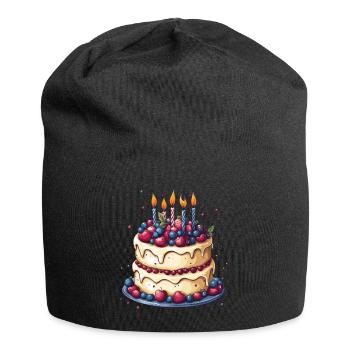 Birthday cake - Jersey Beanie - black - Front