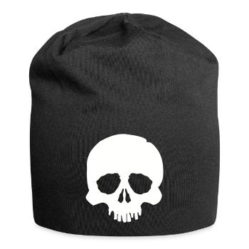skull - Jersey-Beanie - Schwarz - Vorne