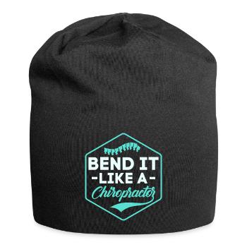 Bend It Like A Chiropractor Chiropractic Physical - Jersey Beanie - black - Front