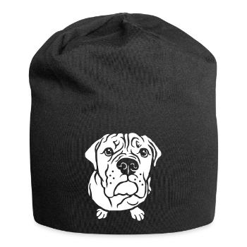 Mendicité du bouledogue - Bonnet en jersey - noir - Devant