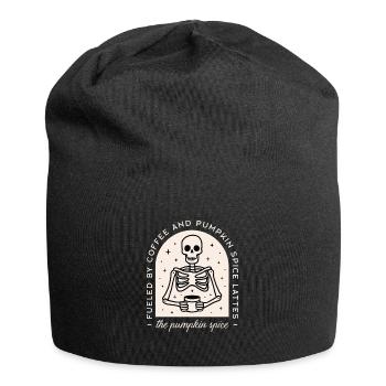 Pumpkin spice latte humour café Halloween - Bonnet en jersey - noir - Devant