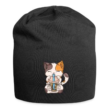 Bubble Tea Boba BubbleTea Kawaii Japan Tea Kpop - Jersey Beanie - black - Front