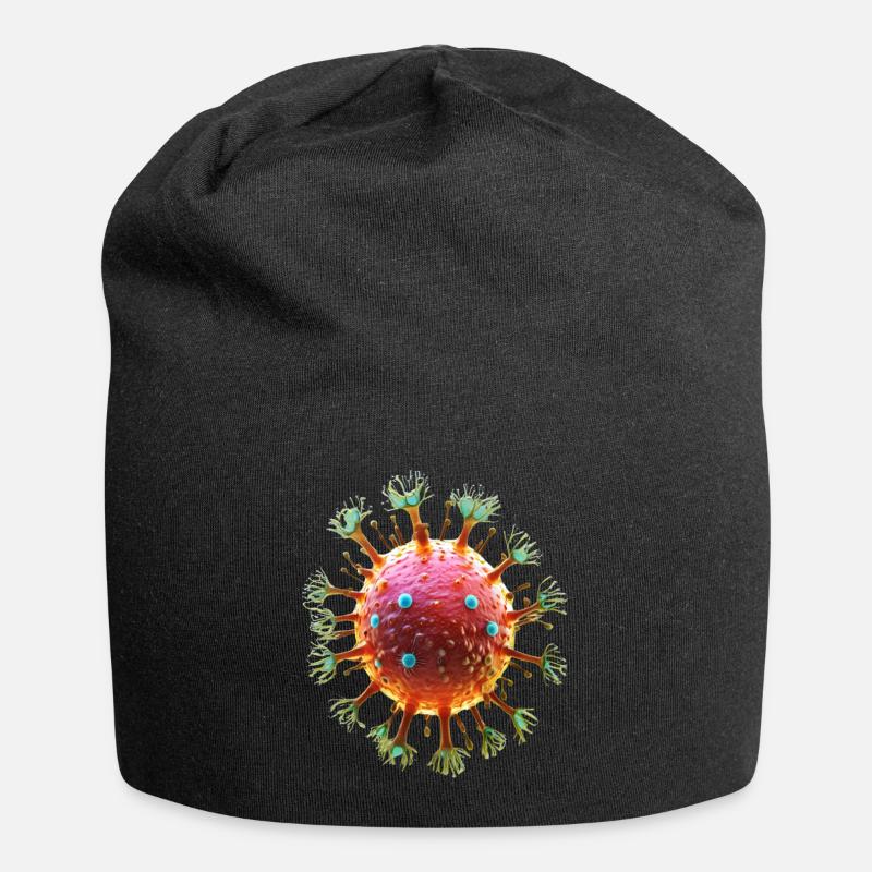 Virus - Jersey-Beanie - Schwarz