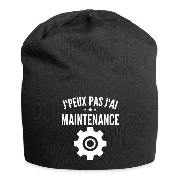 Maintenance informatique - Bonnet en jersey - noir - Devant