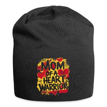 Herzkrieger Mama - Jersey-Beanie - Schwarz - Vorne