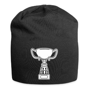 Pokal - Jersey-Beanie - Schwarz - Vorne