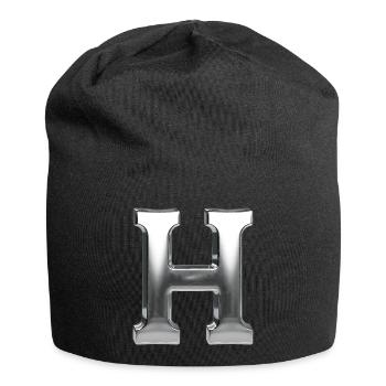 Chrome ,, H " Metallic - Jersey-Beanie - Schwarz - Vorne