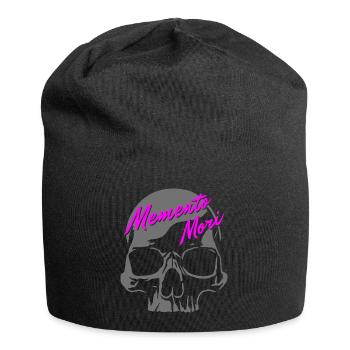 Skull - Memento Mori - Jersey Beanie - black - Front