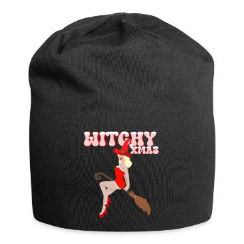 Witchy Christmas - Jersey Beanie - black - Front