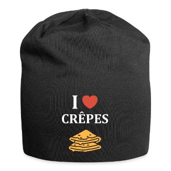 crêpe - Bonnet en jersey - noir - Devant