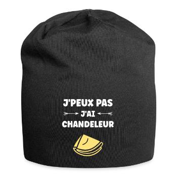 crêpe - Bonnet en jersey - noir - Devant